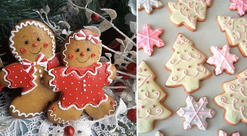Como fazer biscoitos decorados de Natal em casa