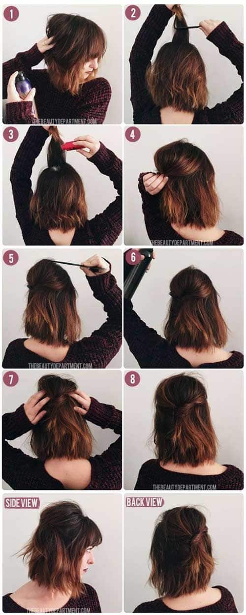 30 ideias de penteados para cabelo curtos: passo a passo para arrasar!