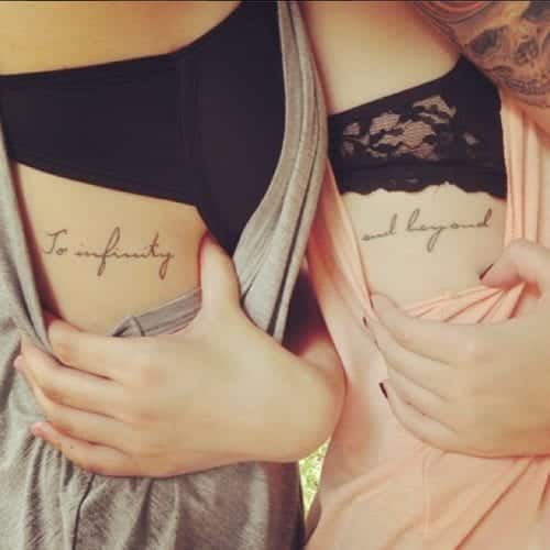 50 ideias estilosas e maravilhosas para tatuagem de irmãs