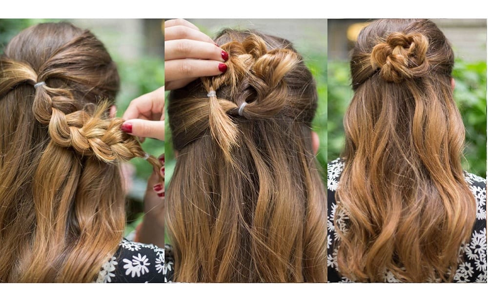 8 tipos diversos e muito simples de penteados fáceis