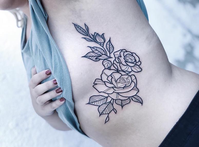 + de 80 fotos de tatuagens de rosas para você se inspirar