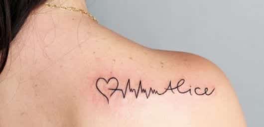Tatuagens com nome, dicas e 100 imagens de inspiração