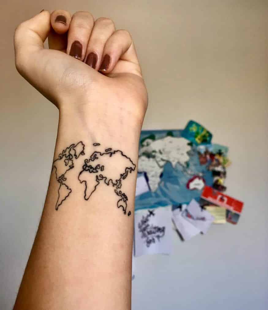 Tatuagem de viagem - 100 imagens para te inspirar no desenho