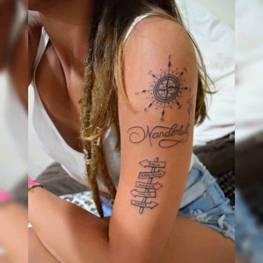 Tatuagem de viagem - 100 imagens para te inspirar no desenho