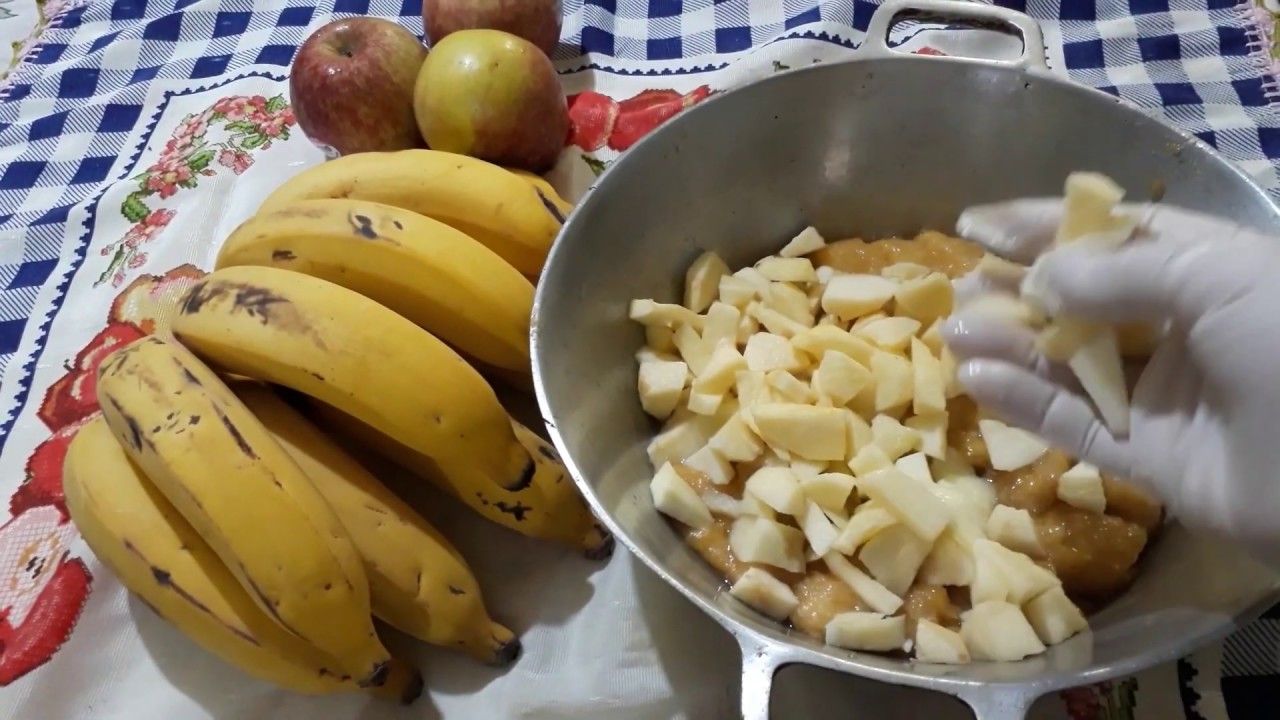 Doce de banana e maçã