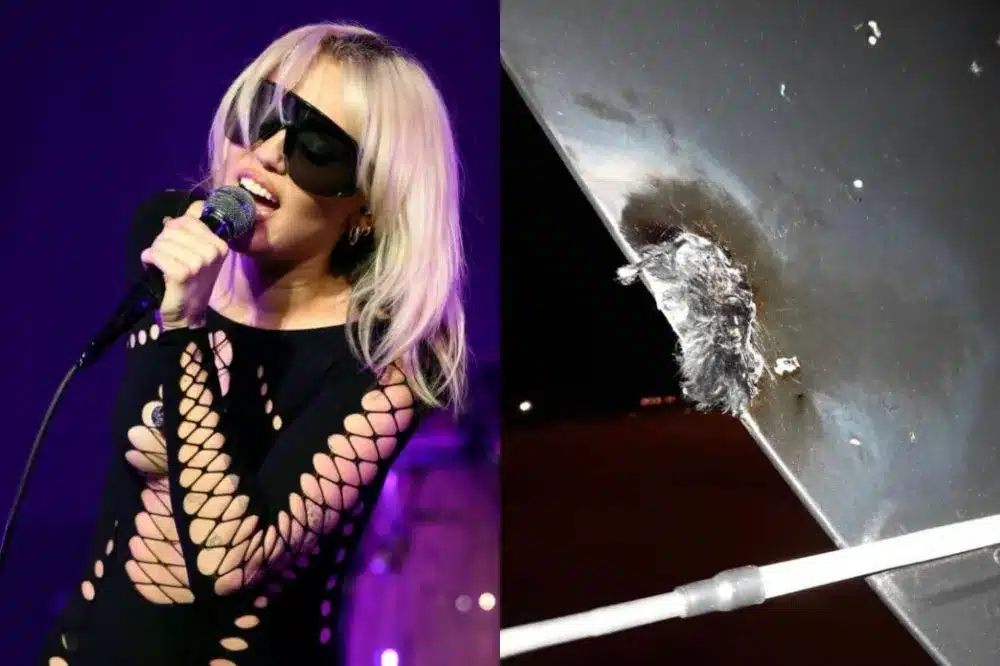 Raio atinge avião com Miley Cyrus, no Paraguai